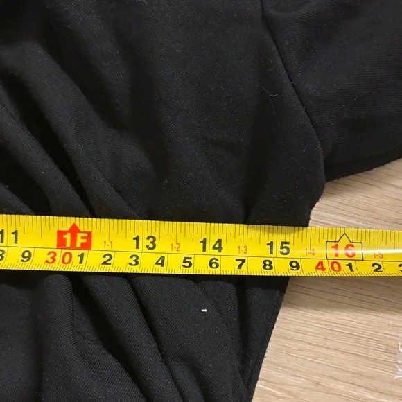 Ralph Lauren Black Elegant Long Sleeve Dress with Luxe Faux Fur Collar - Picture 8 of 9